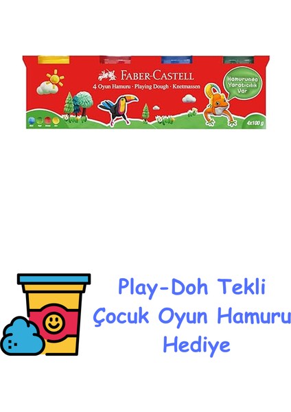 Oyun Hamuru, 4X100, Klasik Renkler + Play-Doh Oyun Hamuru