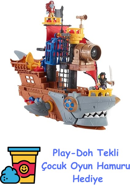 Imaginext-Fisher-Price Imaginext Korsan Gemisi DHH61 + Play-Doh Oyun Hamuru