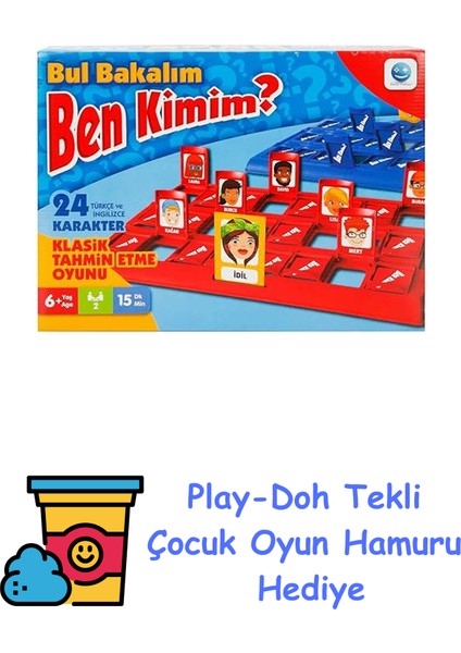 Bul Bakalım Ben Kimim Oyunu + Play-Doh Oyun Hamuru