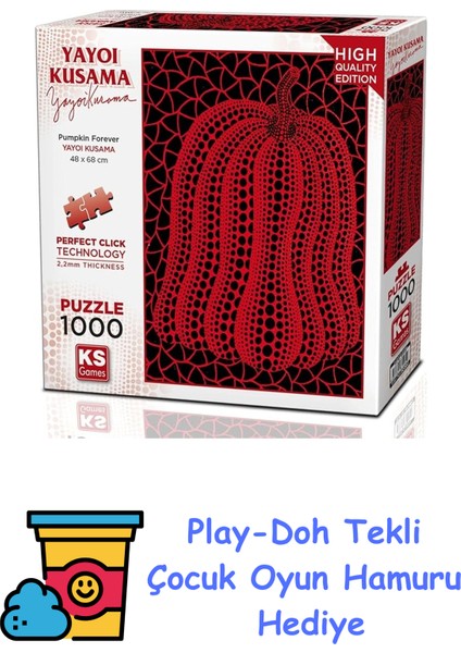 1000 Parça Pumpkin Puzzle + Play-Doh Oyun Hamuru