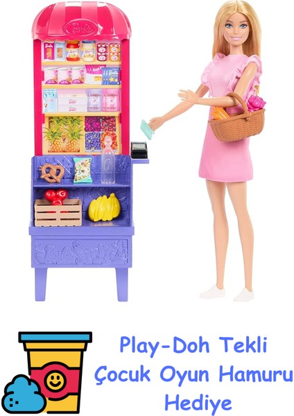 ve Teresa'nın Dostluk Tarifi™ Malibu Markette™ Bebek ve Oyun Seti Barbie ve Teresa'nın Dostluk Tarifi Malibu Markette Bebek ve Oyun Seti, 11 Aksesuar JCT05 + Play-Doh Oyun Hamuru