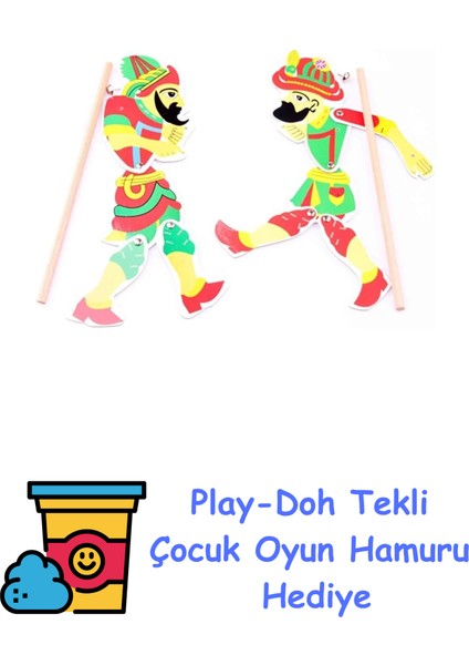 Takaloğlu Hacivat ve Karagöz Oyun Seti Cek-Hacko + Play-Doh Oyun Hamuru
