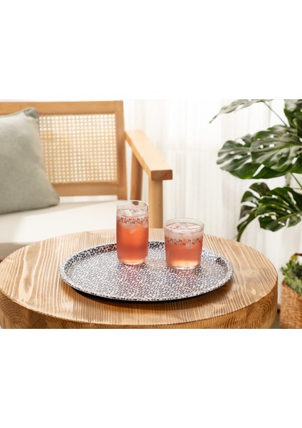 Rêve Bleu Fleur Sauvage Yuvarlak Tepsi fırsatları