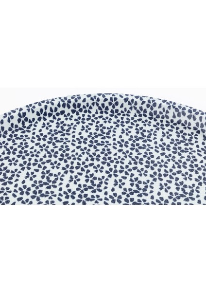 Rêve Bleu Fleur Sauvage Yuvarlak Tepsi