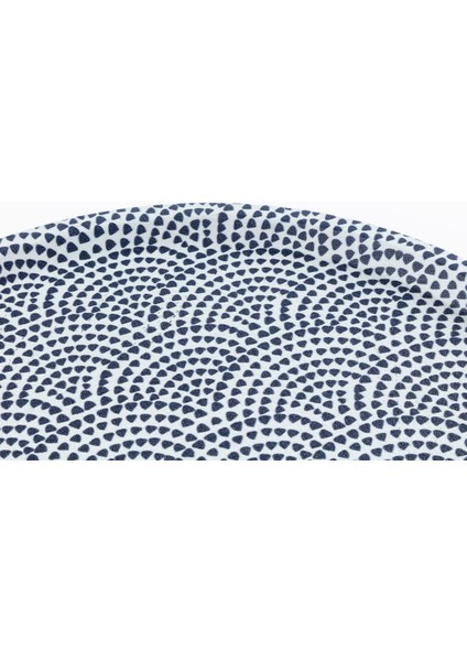 Rêve Bleu Baisse Yuvarlak Tepsi