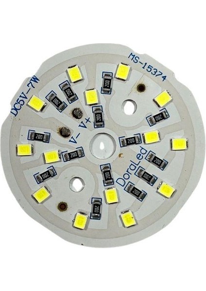 5VOLT 7WATT Smd 2835 Ledli LED Modül Beyaz 5V 7W Avize Ledi 44MM(3 Adet) indirimleri