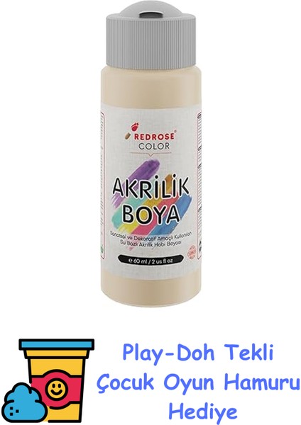 Ten Rengi Akrilik Boya 60 ml + Play-Doh Oyun Hamuru