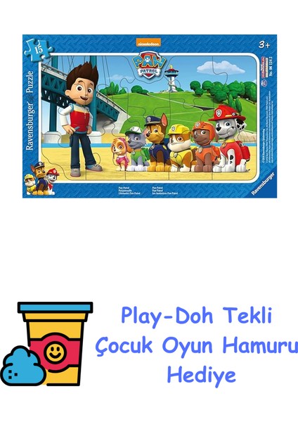 Puz Paw P Kçer Puzzle,15 Parça + Play-Doh Oyun Hamuru