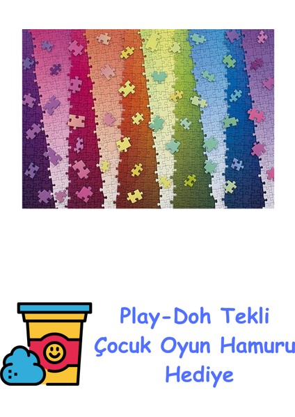 1000P Puz Renkler Yapboz + Play-Doh Oyun Hamuru