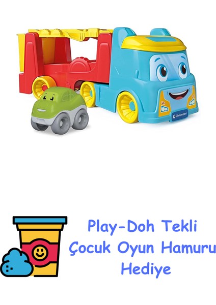 Baby Clementoni Taklacı Arabalar Çekici Kamyonu + Play-Doh Oyun Hamuru