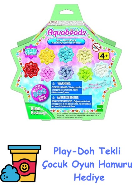 Star Bead Yedek Boncuk Seti + Play-Doh Oyun Hamuru
