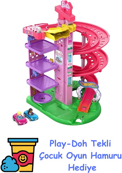 ® Racerverse Barbie Oyun Seti, 4y+, JDD65 + Play-Doh Oyun Hamuru
