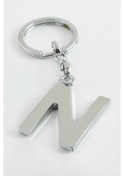 Techmrt Metal Harf Anahtarlık-N