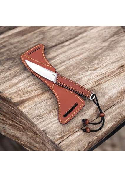 Keskinlik ve Şıklığın Buluşması:deri Saplı Outdoor N690 Böhler Çelik