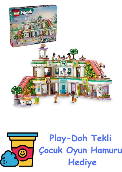 Friends Heartlake City Alışveriş Merkezi Seti 42604-8 Yaş ve Üzeri Kız ve Erkek Çocuklar Için 5 Oyuncak Mağazası ve 7 Mini Bebek Içeren Rol Yapma Oyuncağı, Doğum + Play-Doh Oyun Hamuru