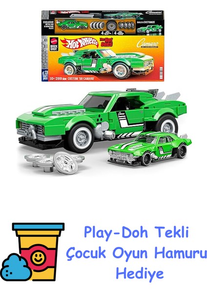 Hot Wheels Speed Camaro, JFT16 + Play-Doh Oyun Hamuru