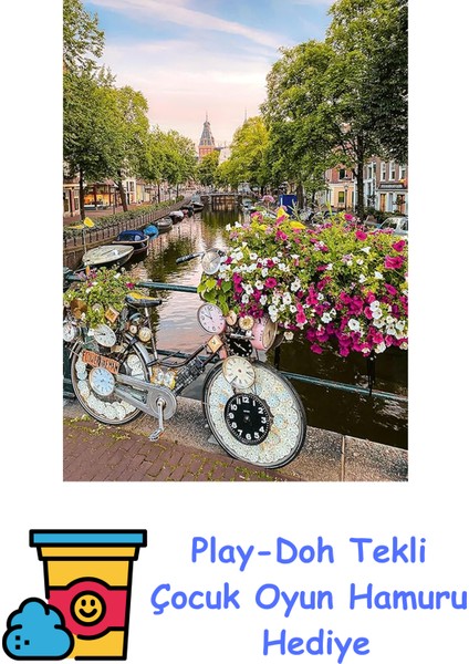 1000P Puzzle Amsterdam, Yapboz + Play-Doh Oyun Hamuru