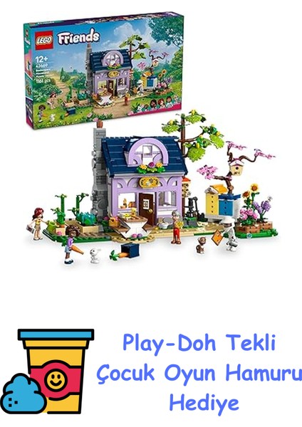 Friends Arıcıların Evi ve Çiçek Bahçesi 42669-12 Yaş ve Üzeri Gençler Için Mini Bebek Içeren Yaratıcı Oyuncak Yapım Seti, Doğum Günü Hediyesi (1161 Parça) + Play-Doh Oyun Hamuru