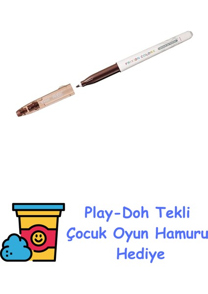 Pılot Frixion Colors - Kahverengi + Play-Doh Oyun Hamuru