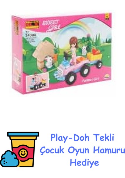 Sweet Girl Çiftçi Kız 24303 + Play-Doh Oyun Hamuru