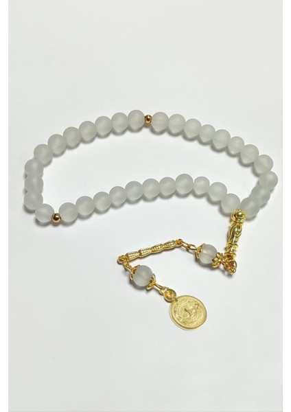 Techmrt Mat Cam Taş Tesbih 8 Mm-Sarı fiyatları