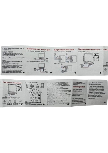 Smart Tuya Wifi Röle Devresi 4 Kanal 110-240V 16A