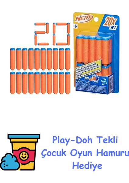 N Serisi N1 Dart, 20 Adet + Play-Doh Oyun Hamuru