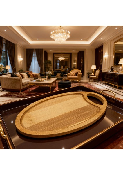 Oval Bambu Sunum Tabağı – Doğal Bambu Servis Tepsisi 25X14X1 cm | Kahvaltı, Meze ve Atıştırmalık Sunumluk modelleri