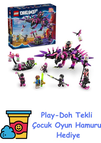 Dreamzzz Never Cadısı’nın Kabus Yaratıkları 71483 – 9 Yaş ve Üzeri Çocuklar Için Yaratıcı Oyuncak Yapım Seti (457 Parça) + Play-Doh Oyun Hamuru