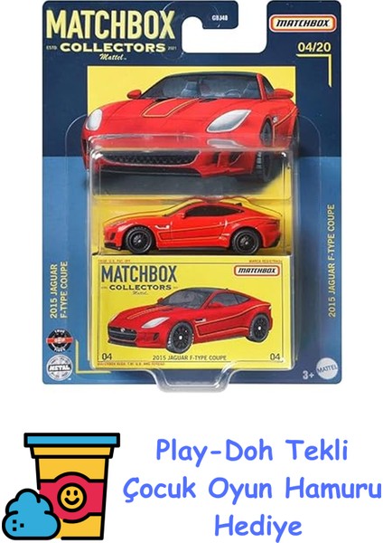 Koleksiyon Araçları Serisi '15 Jaguar F-Type Coupe GBJ48-HFL78 + Play-Doh Oyun Hamuru
