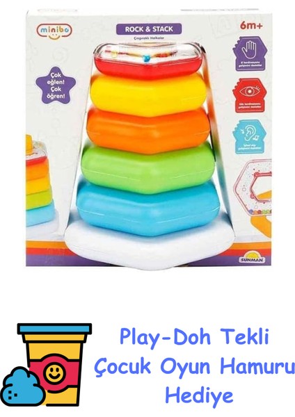 Çıngıraklı Altigen Halkalar + Play-Doh Oyun Hamuru