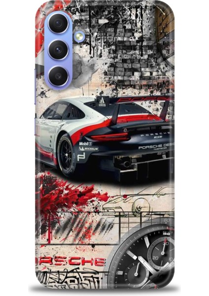 Samsung Galaxy A34 Hd Baskılı Kılıf + Seramik Tam Kaplayan Ekran Koruyucu 484