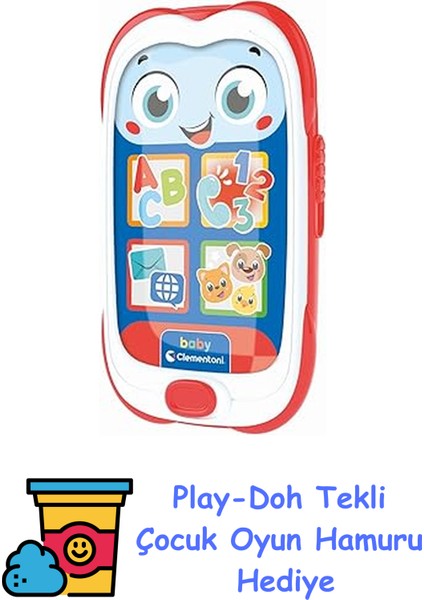 Baby Clementoni Bebek Telefonu + Play-Doh Oyun Hamuru