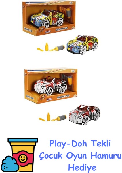 4516 Sök Tak Grafitti Araba -Sunman + Play-Doh Oyun Hamuru
