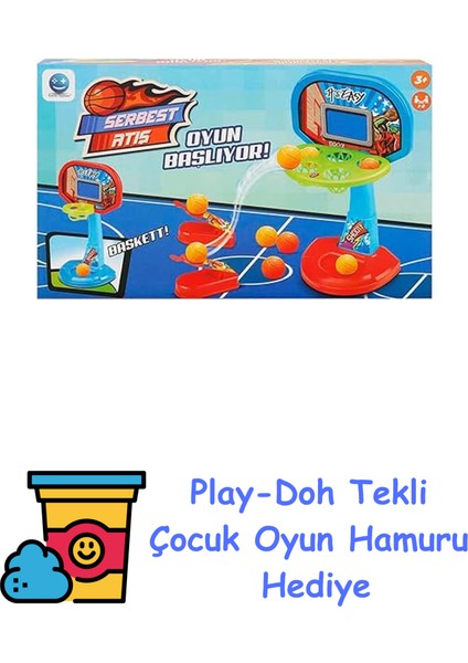 Oyun Basket Serbest Atiş + Play-Doh Oyun Hamuru