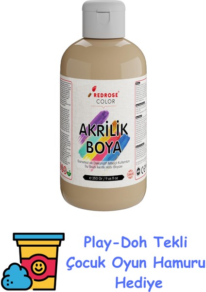 Ten Rengi Akrilik Boya 250 gr + Play-Doh Oyun Hamuru