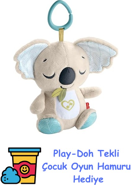 Taşınabilir Uyku Yardımcısı Koala Ses Makinesi, Yenidoğanlar Için Beyaz Gürültü ve Müzik Sesi Çıkaran Yumuşak ve Taşınabilir, JBD65 + Play-Doh Oyun Hamuru