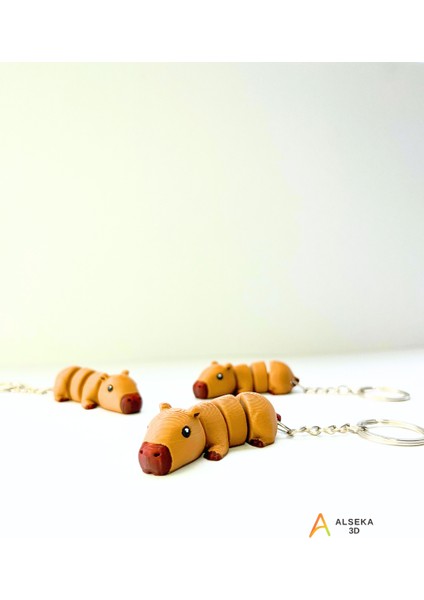 - 3D Baskı Kapibara Figürlü Anahtarlı modelleri