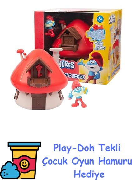 The Smurfs Şirin Baba Evi Oyun Seti + Play-Doh Oyun Hamuru
