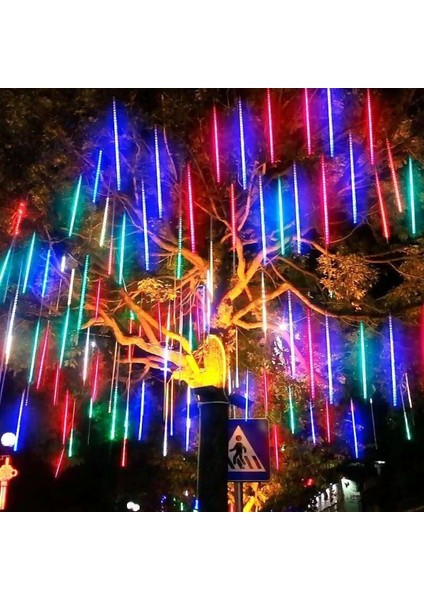 Solar Meteor Tüp Bahçe Dış Mekan Aydınlatma LED 8 Adet