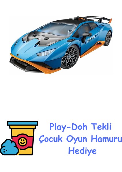 Bilim ve Oyun: Mechanics Lamborghini Huracan Sto + Play-Doh Oyun Hamuru