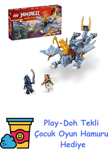 Nınjago Genç Ejderha Riyu 71810-6 Yaş ve Üzeri Çocuklar Için 3 Ninja Minifigürü Içeren Yaratıcı Oyuncak Yapım Seti (132 Parça) + Play-Doh Oyun Hamuru