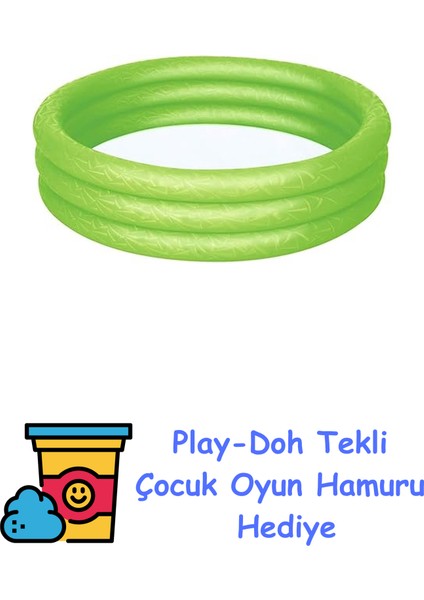 122 x 25 cm 3h Havuz + Play-Doh Oyun Hamuru
