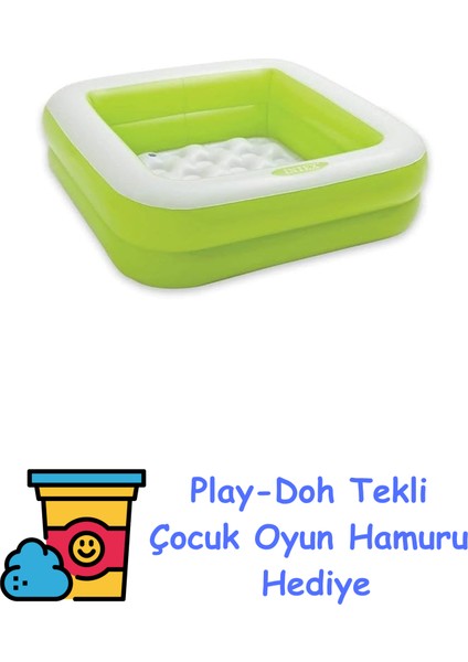 Babypool Play Box Pool, Çeşitli Renklerde, 86 x 86 x 25 cm + Play-Doh Oyun Hamuru