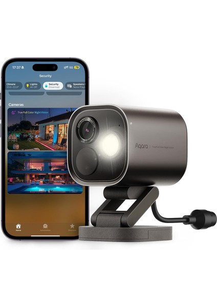 Vision Pro 4mp Poe Akıllı Güvenlik Kamerası – Renkli Gece Görüşü, Homekit, Alexa, Zigbee Hub