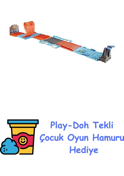 Yarış Kutusu, Tek Sette 3 Akrobasi Heyecanı Bulunur, Taşınabilir Saklama Kutusu Dahil, 6-10 Yaş Arası GKT87 + Play-Doh Oyun Hamuru