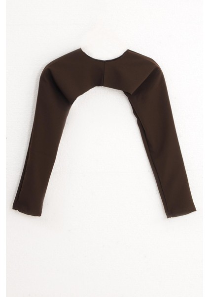 Pınkmark Kadın Içe Giyilen Tesettür Kahverengi Bolero Bluz Kolluk MCPMBL25601