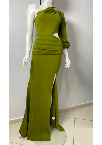 Tek Omuz Pencere Detay Abiye