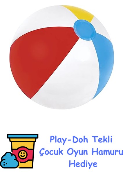 Büyük Plaj Topu + Play-Doh Oyun Hamuru