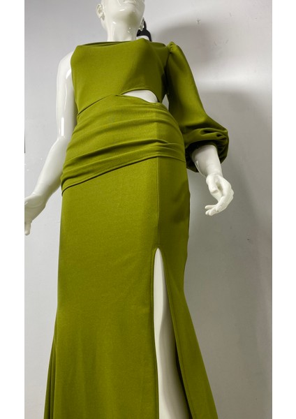 Tek Omuz Pencere Detay Abiye fırsatları